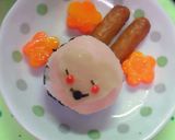 キャラ弁（ケロロらしきものとラミット）作り方7写真