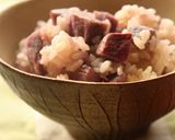 秋の香り*紫芋ご飯作り方3写真