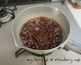 ラカントSで低カロ！小豆甘煮♪作り方2写真
