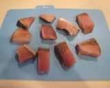 ブリの唐揚げ　ピリ辛ソース。作り方1写真