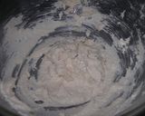 りんご埋め込みでこぼこケーキ作り方2写真