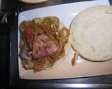 マフィンの焼きそばサンド作り方2写真