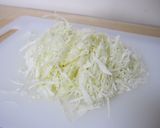 材料２つ☆レンジでお好み焼き風キャベツ☆作り方1写真