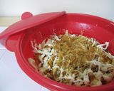 材料２つ☆レンジでお好み焼き風キャベツ☆作り方3写真