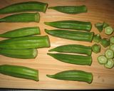 オクラのピリ辛牛肉ゴマダレ巻き作り方1写真