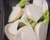 白だしで簡単☆焼きカブのトマト和え☆副菜作り方1写真