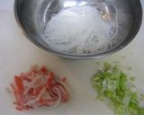かにかまだけど…中華風♪かに玉春雨スープ作り方1写真