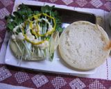 マフィンでなめたけチーズ＆カイワレ作り方3写真