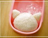 ハロウィンに♪黒猫頭巾ガール＊キャラ弁作り方1写真