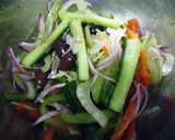 彩り野菜の粒胡椒ドレッシング♪作り方5写真