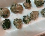 (茹でるだけ)ひき肉とほうれん草つくね作り方4写真