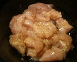 鶏胸肉のオリーブオイルパン粉焼き作り方2写真