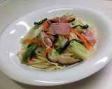 ベーコン＆しいたけ・野菜たっぷりパスタ作り方4写真