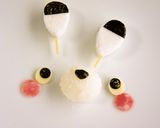 ＊キャラ弁＊　モノクロうさぎちゃん作り方4写真
