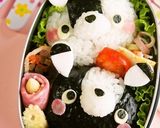 ＊キャラ弁＊　モノクロうさぎちゃん作り方5写真