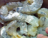 海老とアスパラの炒めもの、マヨ風味作り方3写真