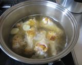 美味しい味噌味♪手羽元とゆで卵の煮物♪作り方5写真