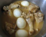 美味しい味噌味♪手羽元とゆで卵の煮物♪作り方8写真