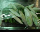 春菊と葱の胡麻和え作り方1写真
