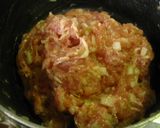 豚小間ハンバーグ・ねぎ味噌クリームソース作り方2写真