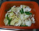レンジでかんぱち・ぶりの野菜重ね蒸し作り方2写真