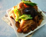 鶏手羽と野菜の煮物　黒糖使用。作り方9写真