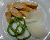 シーセージ(チリ味)☆ピザトースト作り方1写真