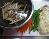 キノコ入りのきんぴらサラダ作り方1写真