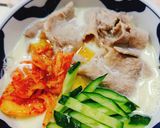 豚肉・キムチ入り100%豆乳素麺作り方5写真