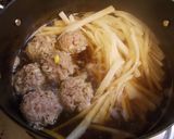 肉団子と大根のすき煮作り方4写真