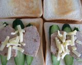 ソーセージときゅうりのホットサンドイッチ作り方2写真