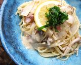 ひらひら大根の皮ｄｅクリームパスタ作り方5写真