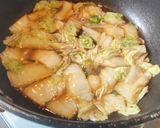 白菜と卵の甘辛すき焼き風煮作り方7写真