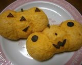 ハロウィン＊かぼちゃオバケのメロンパン作り方24写真