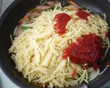 スプーンでパスタ☆オムライス風作り方3写真