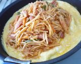スプーンでパスタ☆オムライス風作り方5写真