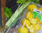 白子の湯引き　三つ葉と柚子のあんかけ作り方1写真