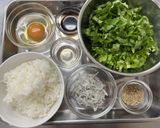 調理時間10分以内！青菜チャーハン作り方1写真