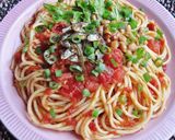 カリカリ小魚とトマトのパスタ♪作り方4写真
