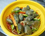 【シリコンスチーマ】お手軽ボンゴレロッソ作り方6写真