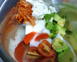 はんぺんと野菜のキムチーズ胡麻和え作り方3写真