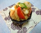 はんぺんと野菜の　梅風味胡麻チーズ和え作り方8写真