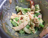 鮭と野菜のソースチーズマヨ和え作り方7写真