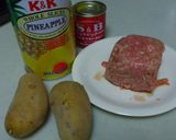 パイナップル入りカレー風味サンド作り方1写真