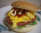 モーニングステーキ入りバーガー作り方5写真