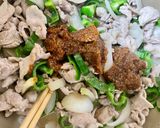 簡単！玉ねぎとピーマンと豚こまの味噌炒め作り方10写真