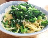 大根の葉としらすのペペロンチーノ作り方6写真