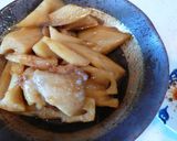 秋から美味しい！ハスと鳥肉の煮物！作り方4写真
