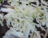 白菜の芯のさっぱりきんぴら作り方2写真
