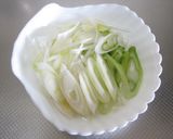 鮭と南瓜の長ねぎ豆乳パスタ作り方3写真